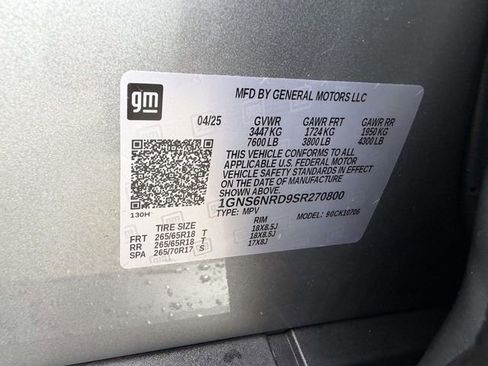 Certified 2025 Chevrolet Tahoe LT image 20