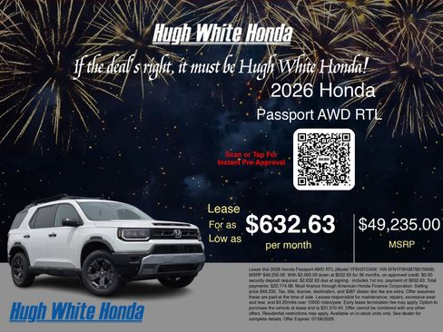 New 2026 Honda Passport RTL image 3