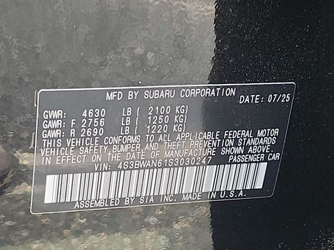 Certified 2025 Subaru Legacy Limited AWD/4WD image 26