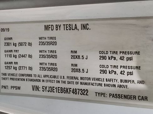 Used 2019 Tesla Model 3 Long Range AWD/4WD image 12