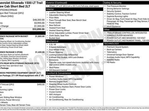 Used 2019 Chevrolet Silverado 1500 LT Trail Boss AWD/4WD image 3