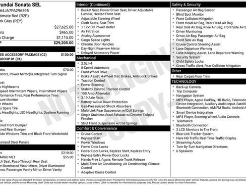 Used 2023 Hyundai Sonata SEL w/ Preferred Accessory Package FWD image 49
