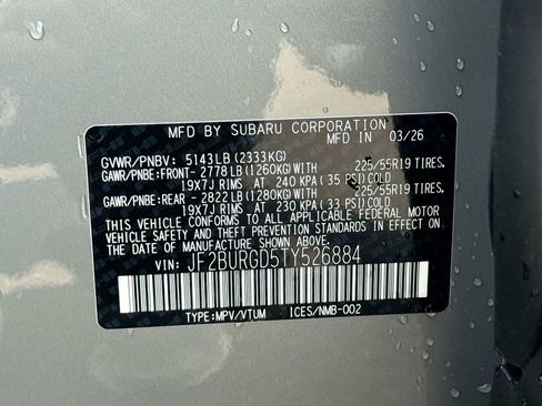 New 2026 Subaru Outback Limited XT AWD/4WD image 31