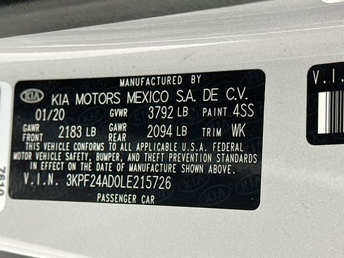 Used 2020 Kia Forte LXS FWD image 12