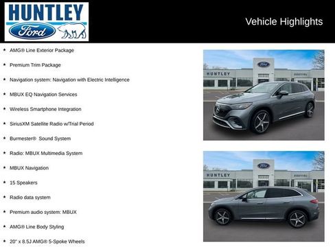 Used 2023 Mercedes-Benz EQE 350+ 4MATIC SUV w/ AMG Line Exterior Package image 2