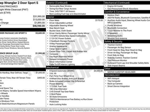 Used 2024 Jeep Wrangler Sport AWD/4WD image 7