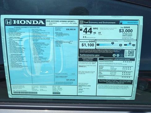 New 2026 Honda Accord Sport image 24