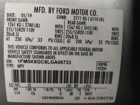 Used 2020 Ford Explorer ST w/ Premium Technology Package AWD/4WD image 33