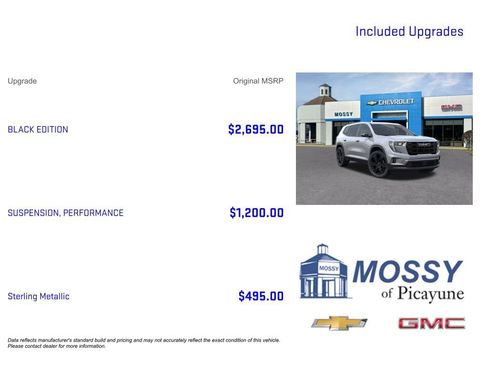 New 2026 GMC Acadia Elevation w/ Black Edition image 9