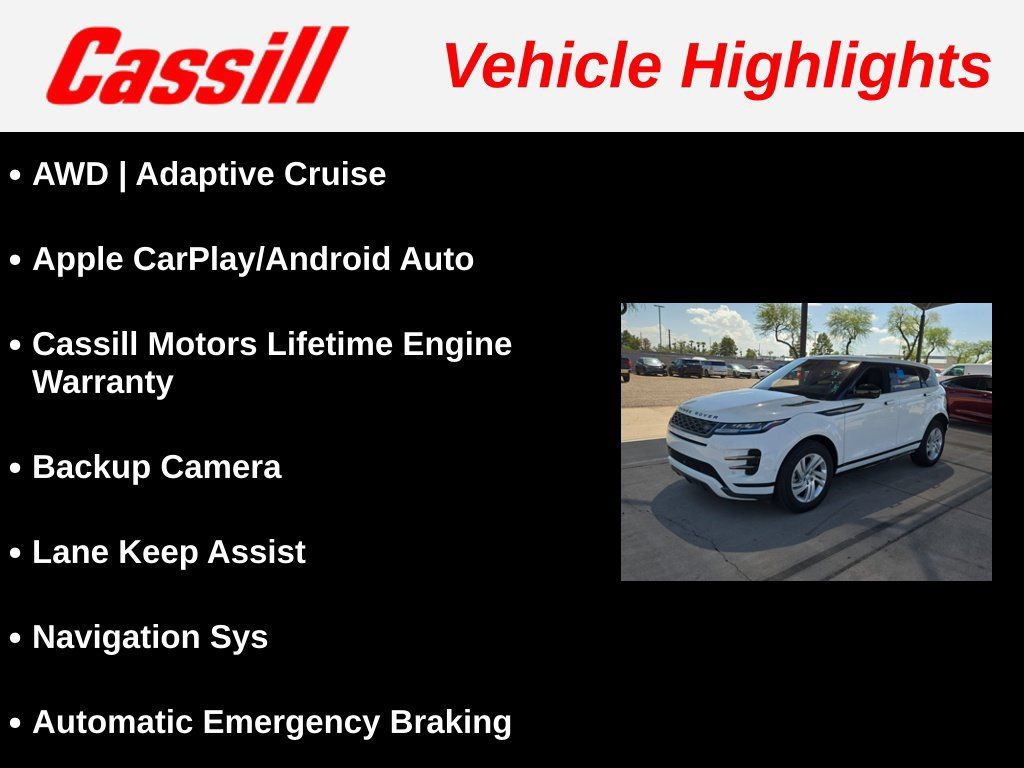 Used 2021 Land Rover Range Rover Evoque R-Dynamic S AWD/4WD image 3