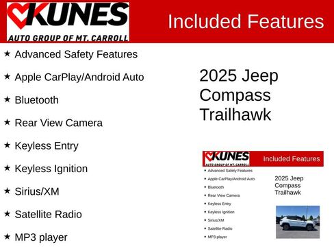 Used 2025 Jeep Compass Trailhawk AWD/4WD image 3