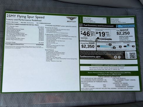 New 2025 Bentley Flying Spur Plug-In Hybrid image 47