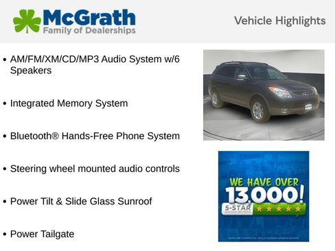 Used 2010 Hyundai Veracruz GLS w/ Premium Pkg 2 AWD/4WD image 6