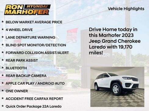 Used 2023 Jeep Grand Cherokee Laredo AWD/4WD image 14