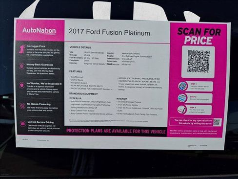 Used 2017 Ford Fusion Platinum AWD/4WD image 27
