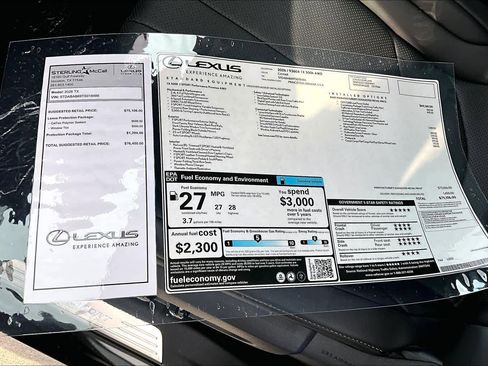 New 2026 Lexus TX 500h AWD image 21