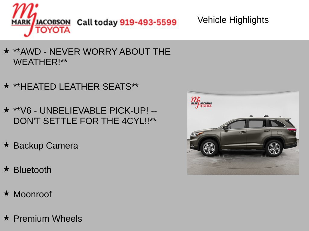 Used 2015 Toyota Highlander XLE AWD/4WD image 5