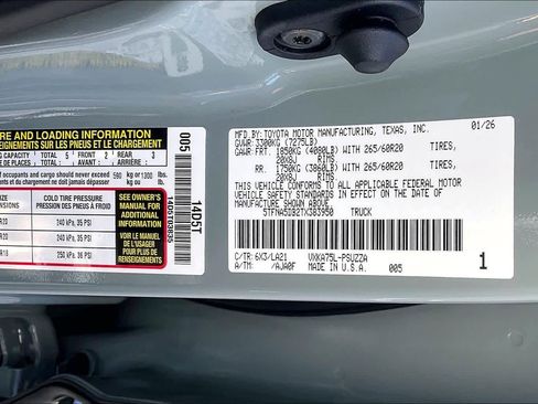 New 2026 Toyota Tundra Platinum image 21