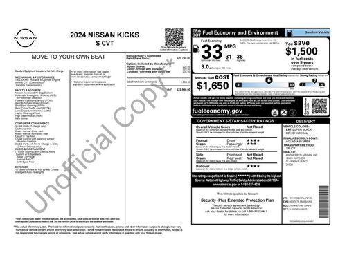 Certified 2024 Nissan Kicks S image 3