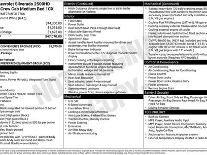 Used 2021 Chevrolet Silverado 2500 Custom w/ Custom Convenience Package