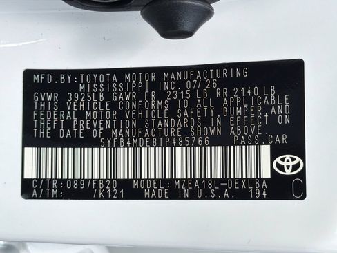 New 2026 Toyota Corolla LE FWD image 31
