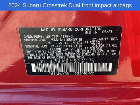 Used 2024 Subaru Crosstrek 2.0i Premium AWD/4WD image 19