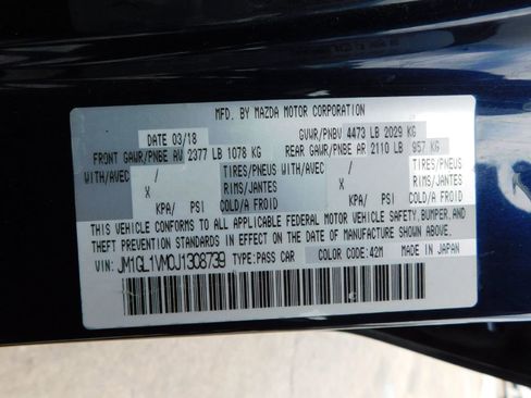 Used 2018 MAZDA MAZDA6 Touring image 18