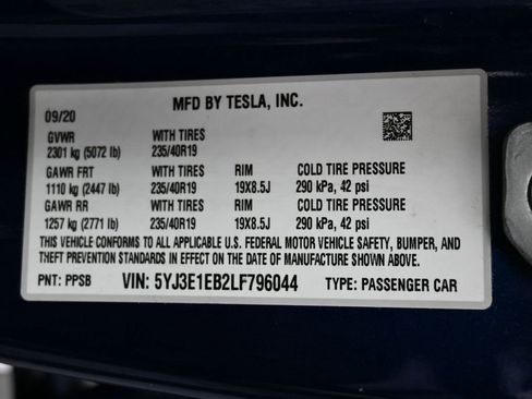 Used 2020 Tesla Model 3 Long Range image 42