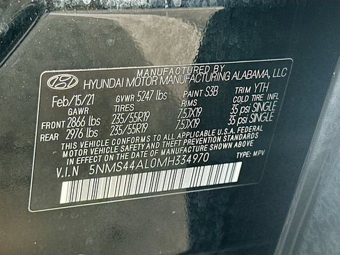 Used 2021 Hyundai Santa Fe Limited w/ Cargo Package FWD image 33