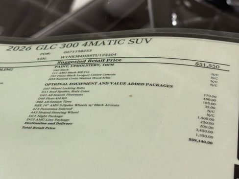 New 2026 Mercedes-Benz GLC 300 4MATIC image 17