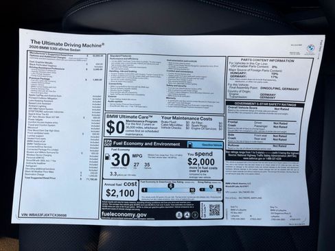 New 2026 BMW 530i xDrive image 30