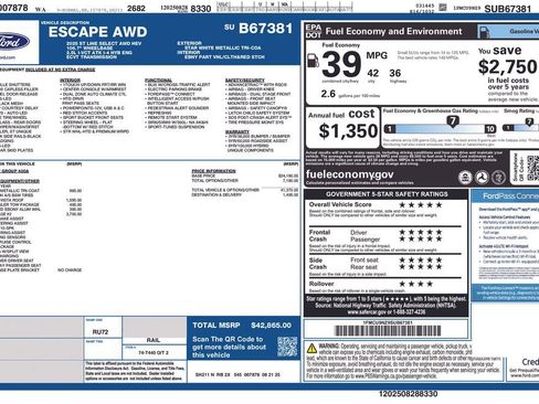 New 2025 Ford Escape ST-Line Elite w/ Tech Pack #2 image 45