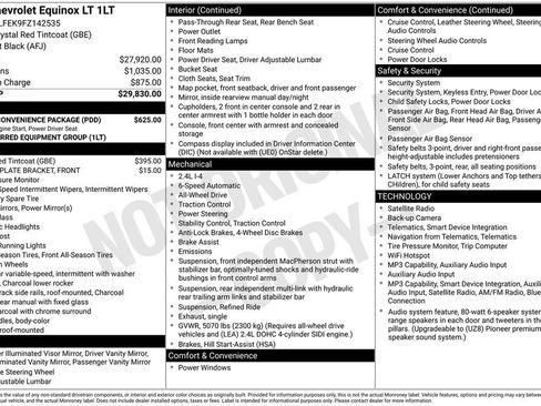 Used 2015 Chevrolet Equinox LT w/ Driver Convenience Package AWD/4WD image 23