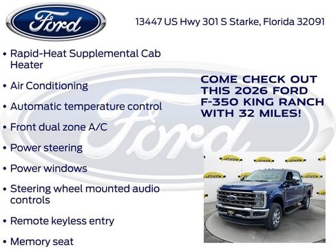 New 2026 Ford F350 King Ranch w/ Chrome Package image 30