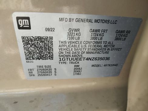 Used 2022 GMC Sierra 1500 AT4 w/ AT4 Preferred Package AWD/4WD image 32