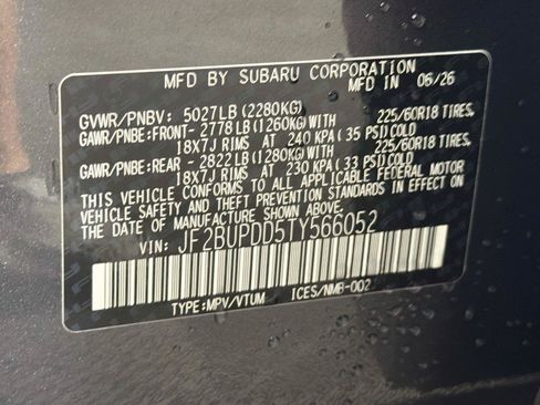 New 2026 Subaru Outback Limited AWD/4WD image 38