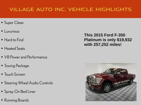 Used 2015 Ford F350 Platinum image 7