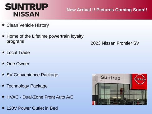 Used 2023 Nissan Frontier SV w/ SV Convenience Package AWD/4WD image 3