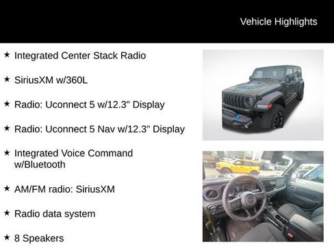 Used 2024 Jeep Wrangler Unlimited Rubicon 4xe w/ Technology Group AWD/4WD image 15