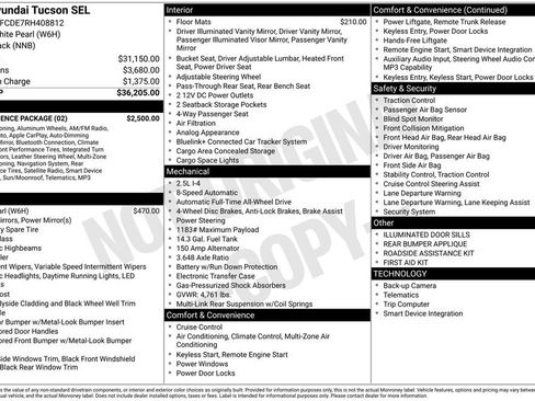 New 2024 Hyundai Tucson SEL w/ Convenience Package image 23