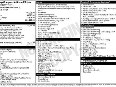 Used 2022 Jeep Compass Altitude w/ Convenience Group image 39