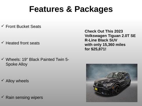 Used 2023 Volkswagen Tiguan SE R-Line AWD/4WD image 25