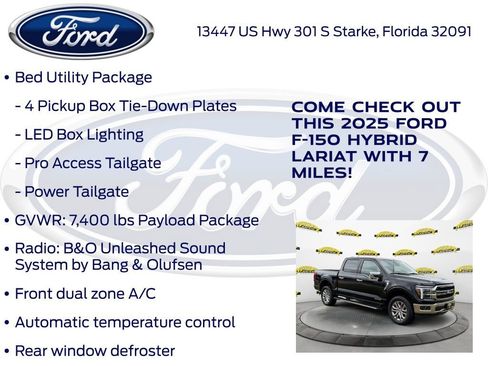 New 2025 Ford F150 Lariat w/ Equipment Group 502A High image 30