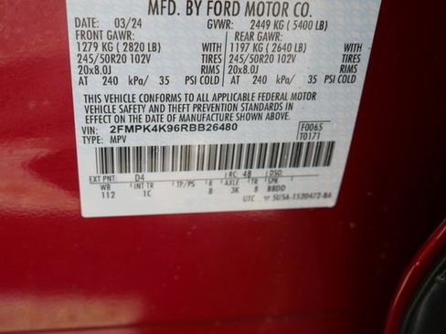 Used 2024 Ford Edge Titanium w/ Equipment Group 301A AWD/4WD image 29
