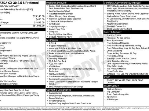Used 2025 MAZDA CX-30 AWD 2.5 S w/ Preferred Package image 37