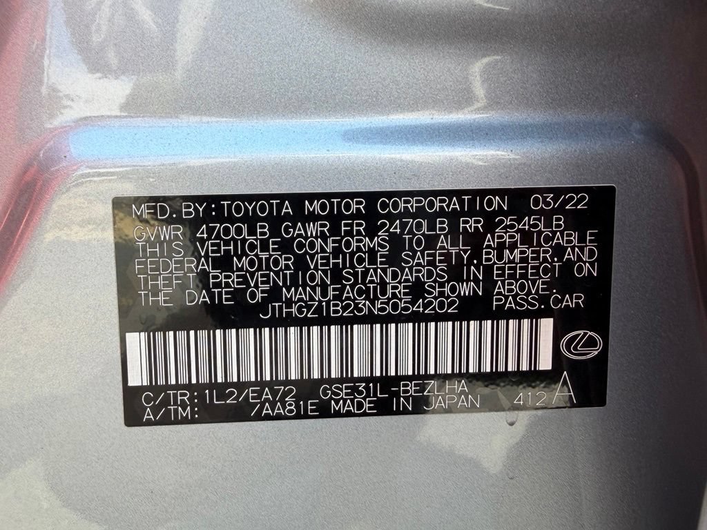 Used 2022 Lexus IS 350 F Sport w/ Accessory Package RWD image 35
