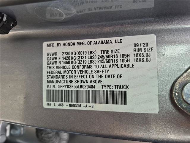 Used 2020 Honda Ridgeline RTL image 22