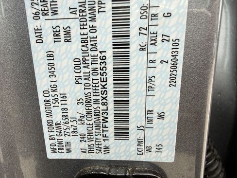 Used 2025 Ford F150 XLT w/ Equipment Group 301A Standard AWD/4WD image 34