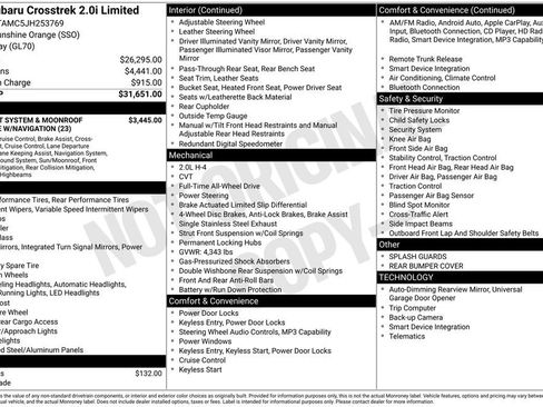 Used 2018 Subaru Crosstrek 2.0i Limited image 33