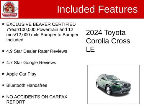 Used 2024 Toyota Corolla Cross LE image 4